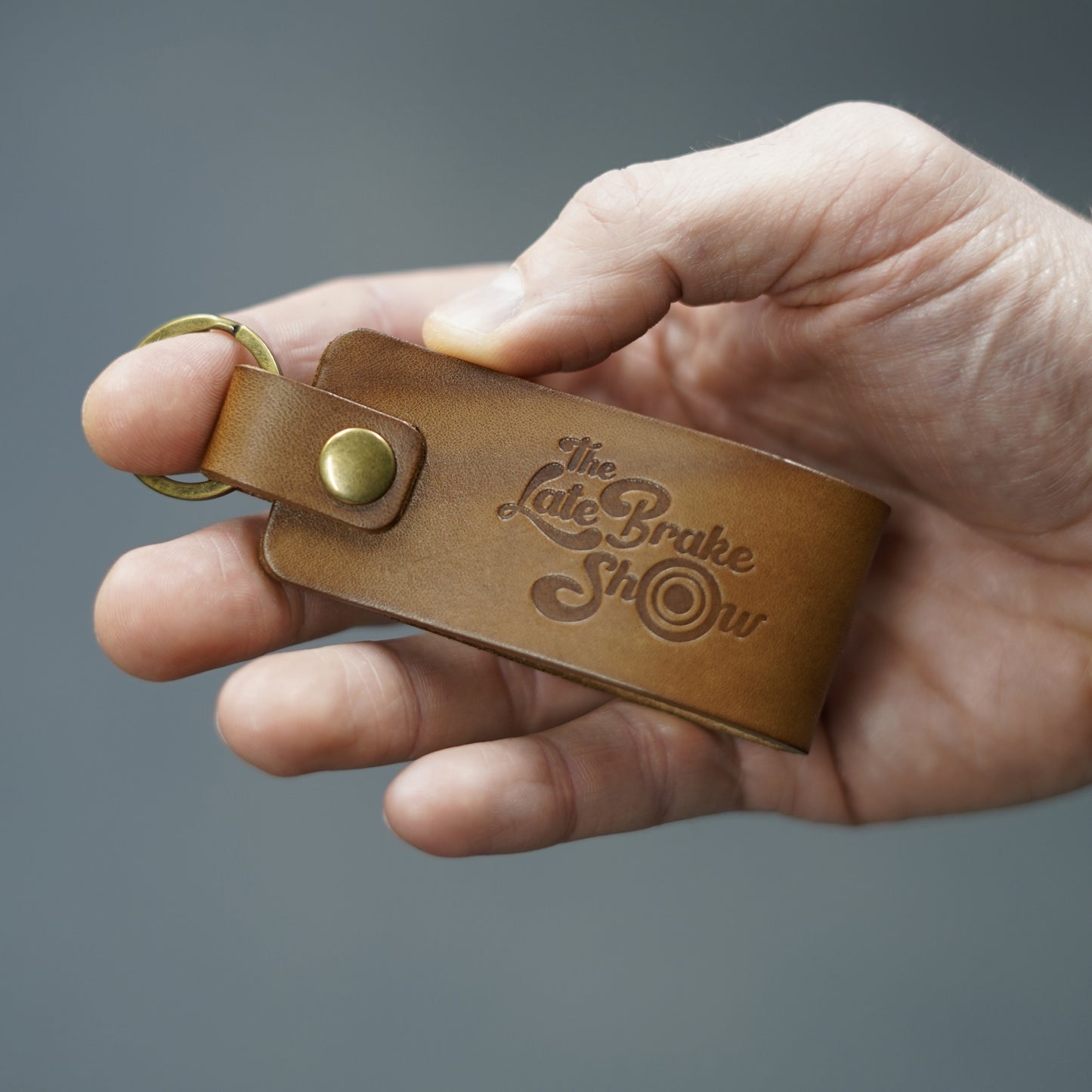 The Late Brake Show Luxury Leather Keyring