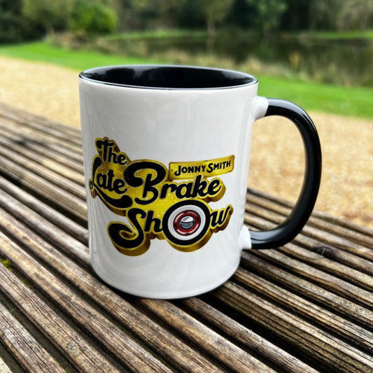 The Late Brake Show Full Logo Mug