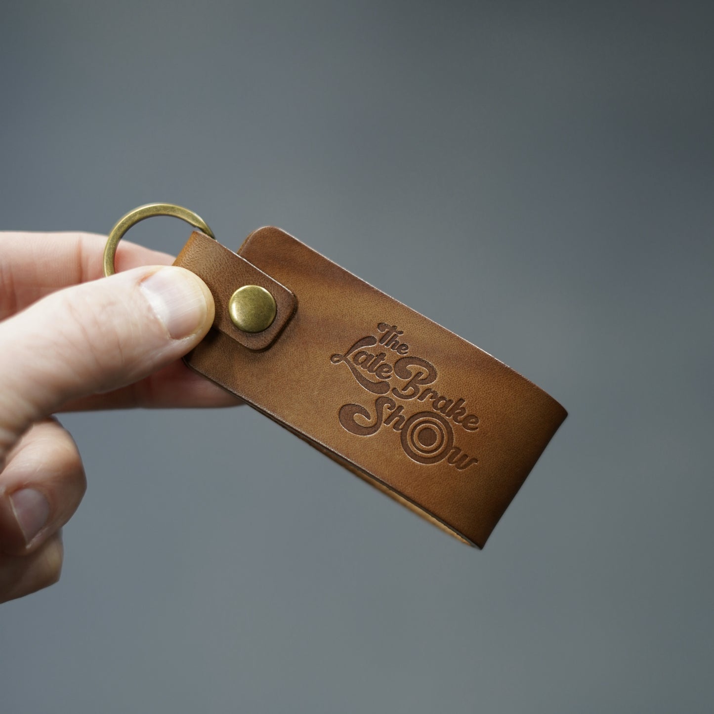 The Late Brake Show Luxury Leather Keyring