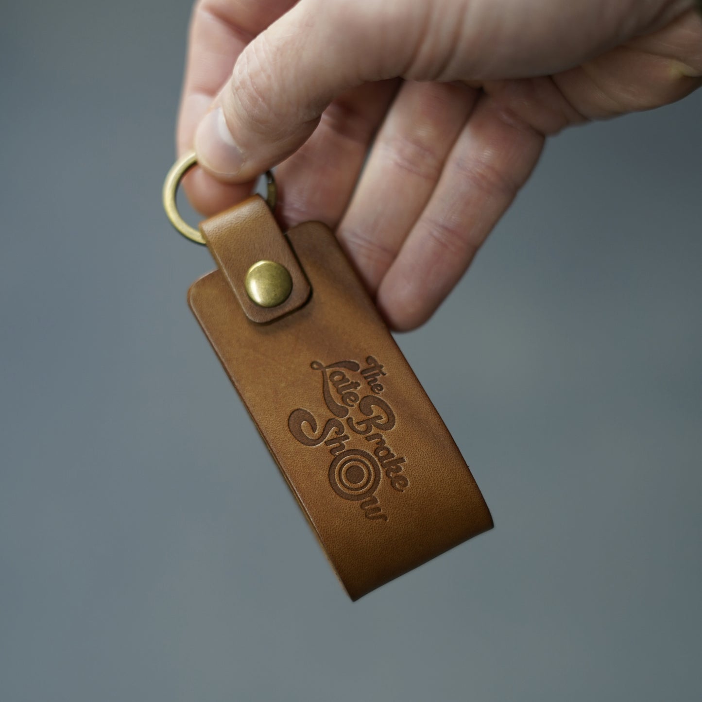 The Late Brake Show Luxury Leather Keyring